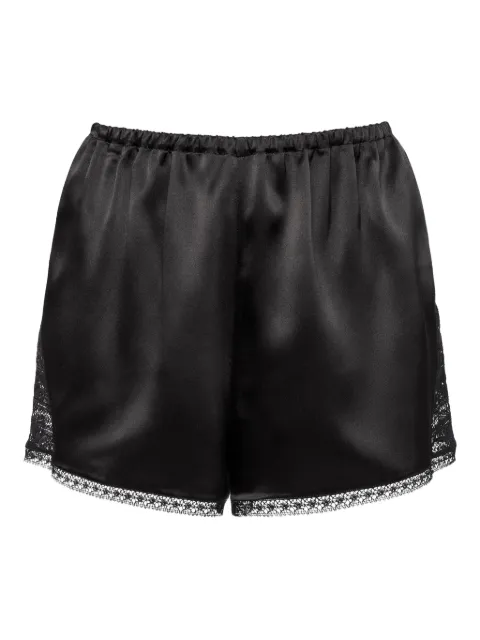 ERES Dévoilée lace-trim silk shorts Black 232529