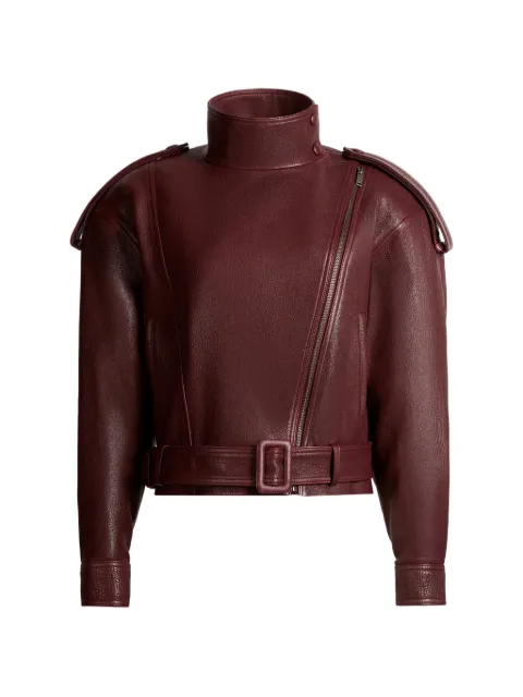 ducie Serpa grained leather jacket Red SERPA