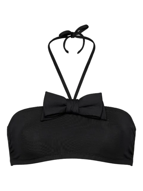 ERES Satin bandeau bikini top Black 032528