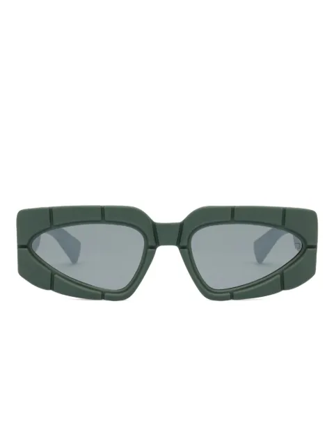 Balmain Eyewear geometric-frame sunglasses Green EBPS179