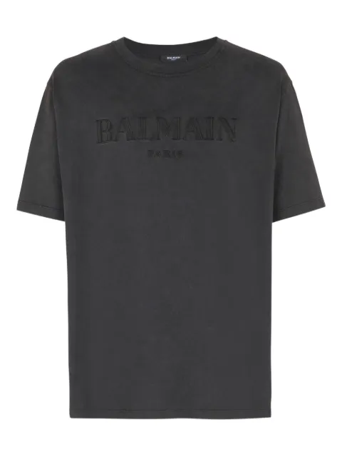 Balmain vintage Balmain embroidered T-shirt Grey FH1EG000BC72