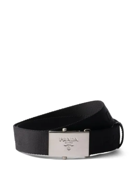 Prada logo-tape belt Black 2CN0982DKF
