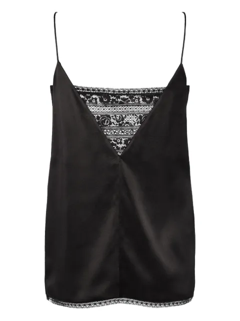 ERES Pensée lace-trim silk camisole Black 272526