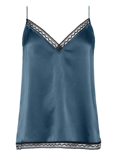 ERES Instant lace-trim silk camisole Blue 272528