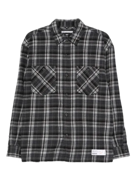 Neighborhood Clan tartan-check shirt Grey 252ARNHSHM01