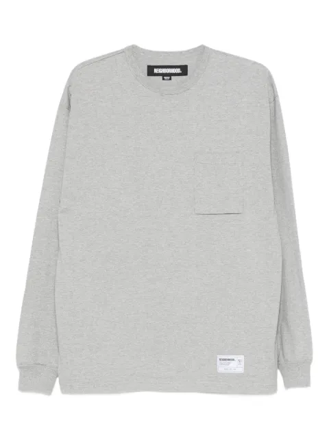 Neighborhood patch-pocket long-sleeve T-shirt Grey 252FPNHCSM08