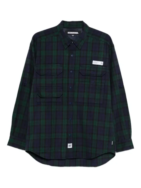 Neighborhood tartan-check shirt Blue 252TSNHSHM10