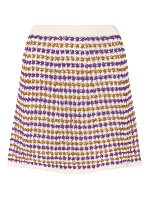 ERES Design knitted A-line mini skirt Purple 242509