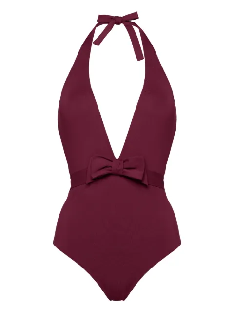 ERES Couture halterneck swimsuit Purple 012538