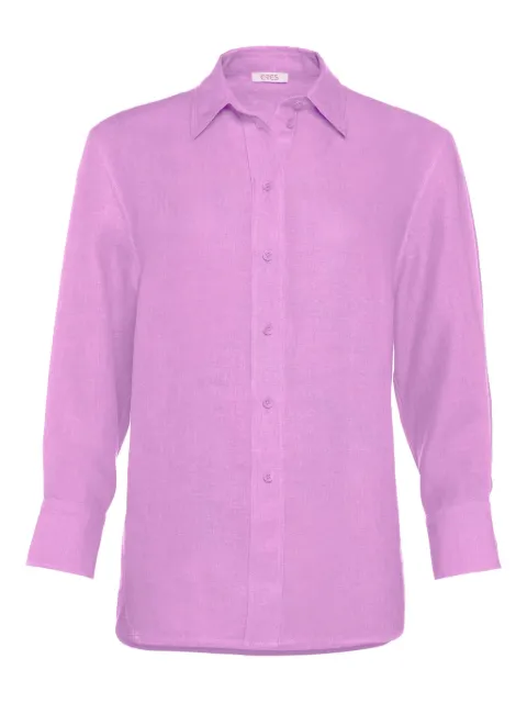 ERES Mignonette button-down linen shirt Purple 272416