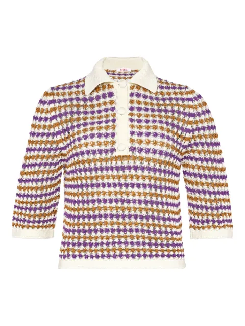 ERES Comeback crochet-knit sweater Purple 272529