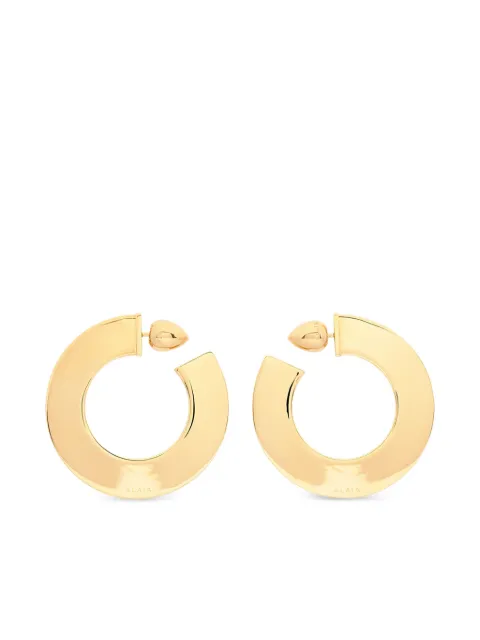 Alaïa Blade hoop earrings Gold AAJE1019E006
