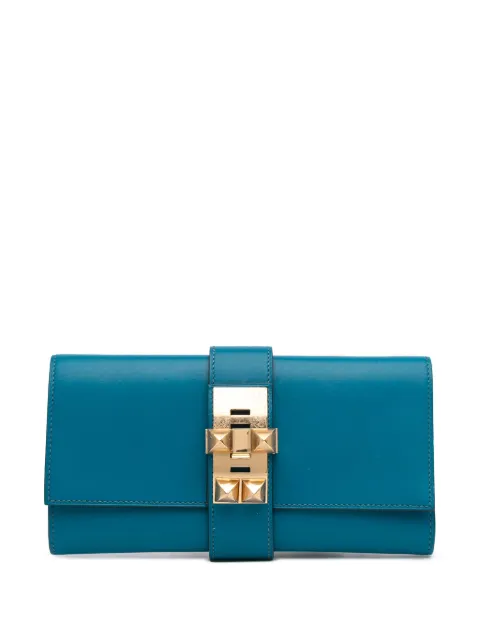 Hermès Pre-Owned 2013 Tadelakt Medor 23 clutch bag Blue O4LEQIYUXE54U2GL