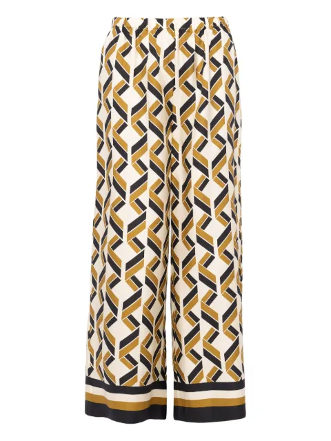 ERES Tube geometric-print wide-leg trousers Multicolour 232537