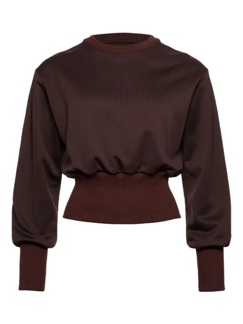 ERES Isadora cropped sweatshirt Brown 092513