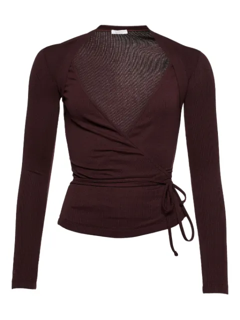 ERES Charlotte wrap top Brown 272537