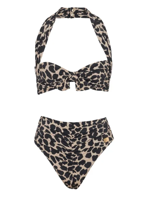 Balmain leopard-print bikini Neutrals BKBBT2350258