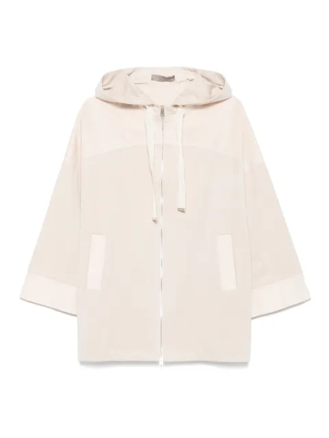 D.Exterior zip-up oversized jacket Neutrals 60632