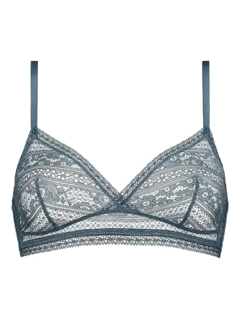 ERES Intriguée lace-trimmed triangle bra Blue 60996