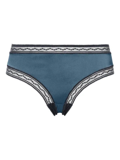 ERES Rêveur lace-trimmed thong Blue 612522