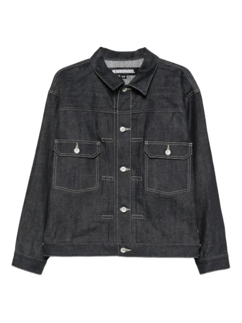 Neighborhood button-fastening denim jacket Blue 252XBNHJKM01