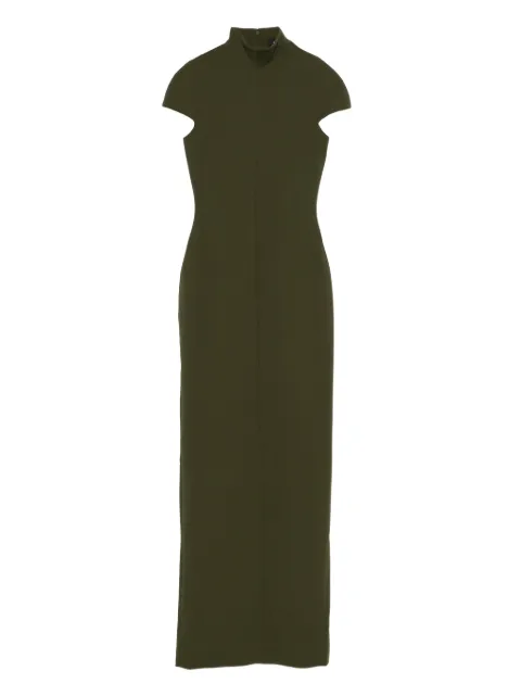 Solace London Lang high-neck maxi dress Green OS46037