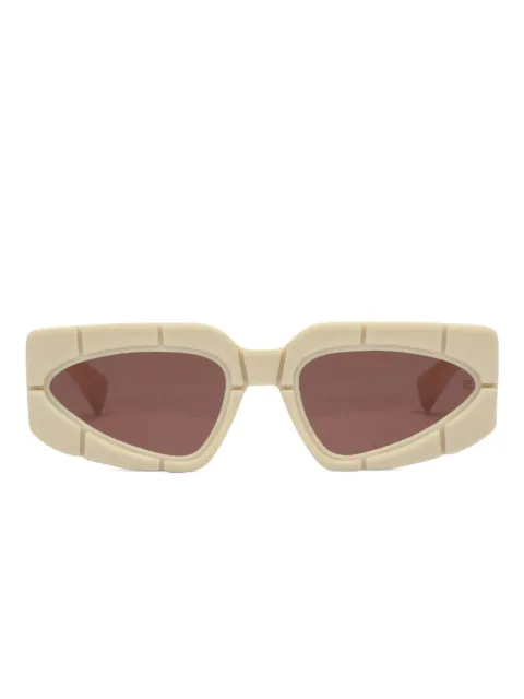Balmain Eyewear sculpted-frame sunglasses Neutrals EBPS179