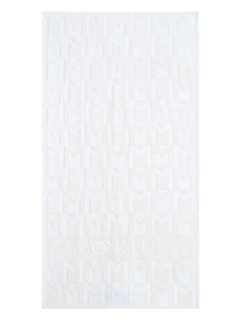 Moncler monogram rectangle towel White 3D000040U470F00