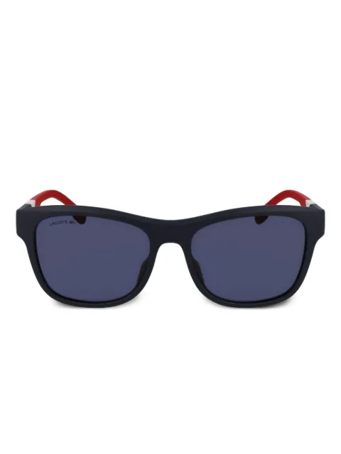 Lacoste matte-frame square sunglasses Blue L6043S424