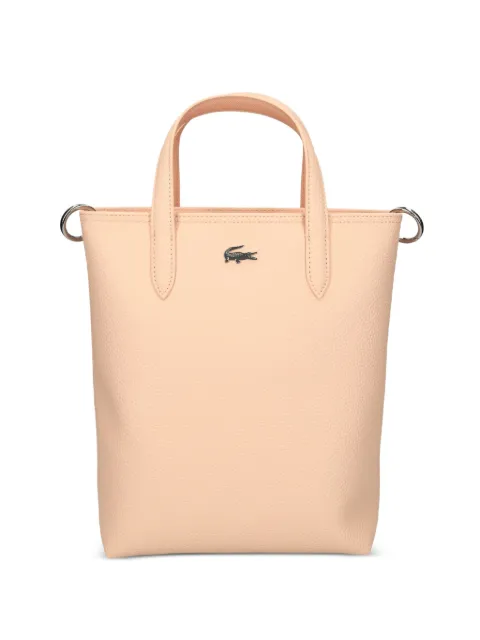 Lacoste mini textured leather tote bag Pink NF4929AA