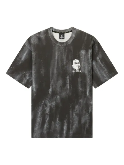 FINGERCROXX logo-print T-shirt Grey FFXTEM00929XO