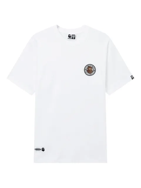 FINGERCROXX logo-appliqué T-shirt White FFXTEM00842XO
