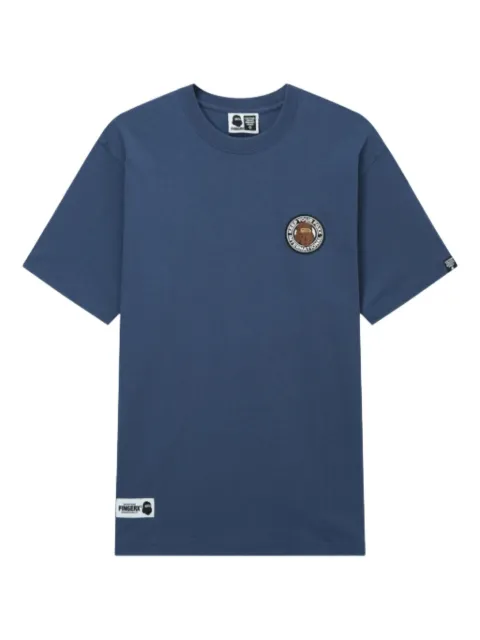 FINGERCROXX embroidered-logo t-shirt Blue FFXTEM00842XOBLD