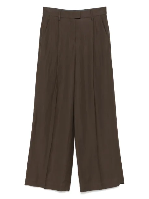 Brunello Cucinelli pleat-detailing trousers Brown MH126P8884C8705