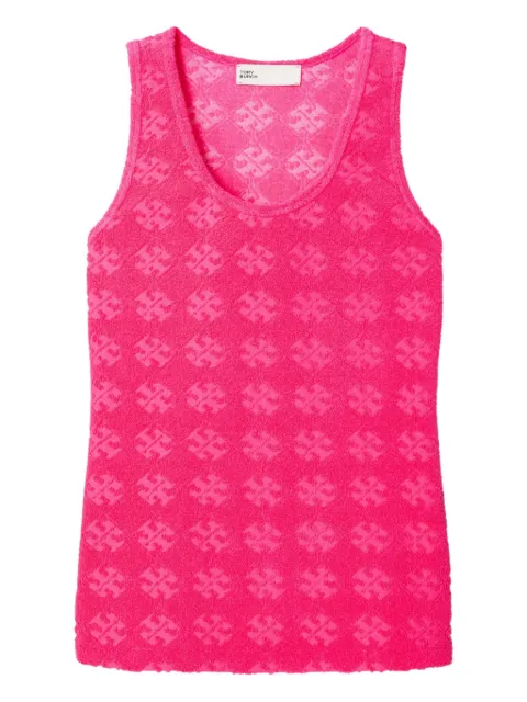 Tory Burch sleeveless textured tank top Pink 171029