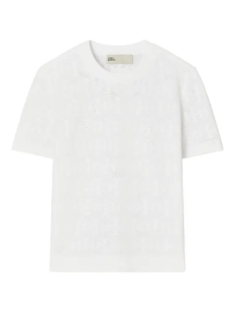 Tory Burch patterned short-sleeve top White 168853