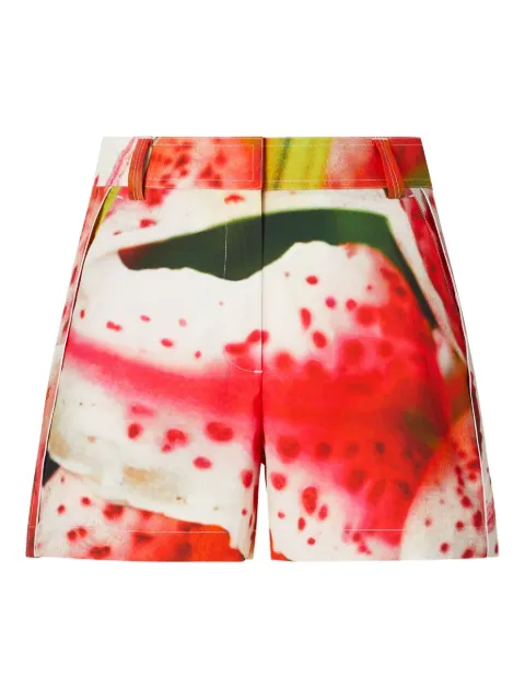 Tory Burch Camp floral-print shorts Red 170958
