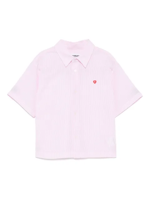CHOCOOLATE logo-patch shirt Pink B1XSRL9012XU