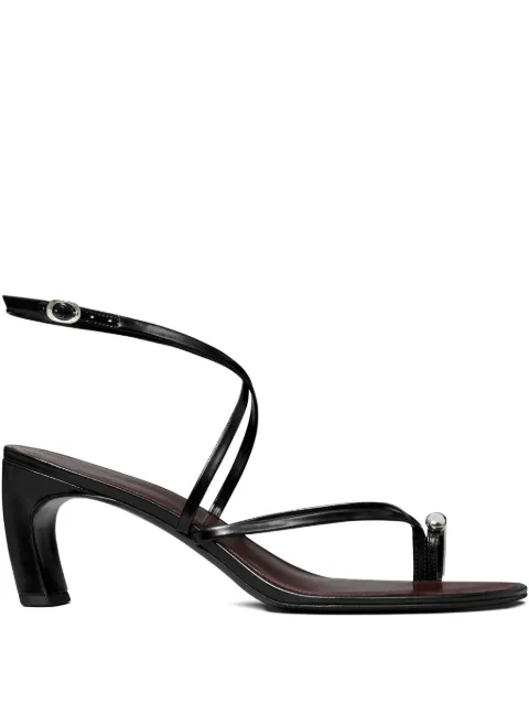 Tory Burch Pierced multi-strap heeled sandals Black 169779