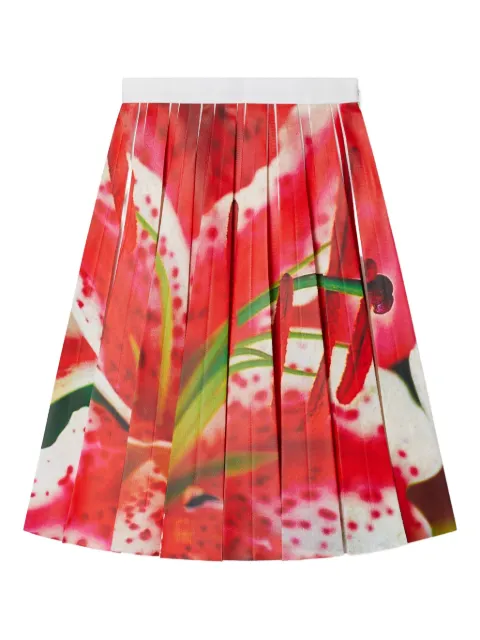 Tory Burch floral-print pleated skirt Red 169975