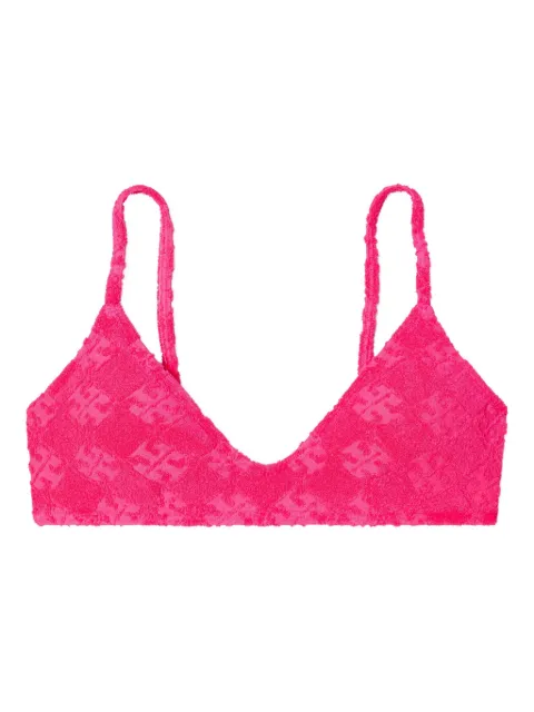 Tory Burch terry-cloth bikini top Pink 167700