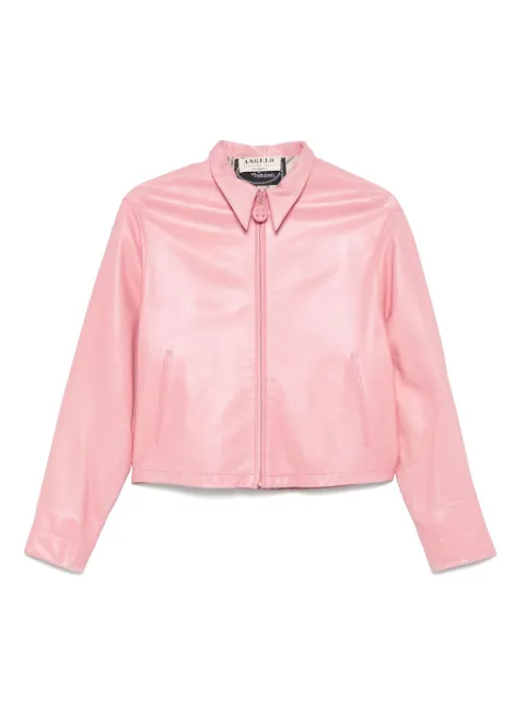 A.N.G.E.L.O. Vintage Cult 2000s pre-owned leather jacket Pink AN580UI