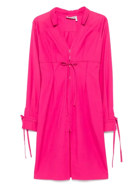 Saint Laurent Pre-Owned 2000s cotton shirt midi dress Pink SL390UD