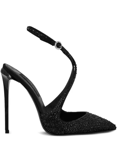 Philipp Plein crystal-embellished pumps Black PAESWSD0629PLE010N