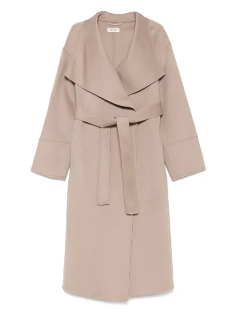 Soft Goat belted coat Neutrals FW25SFW102610072
