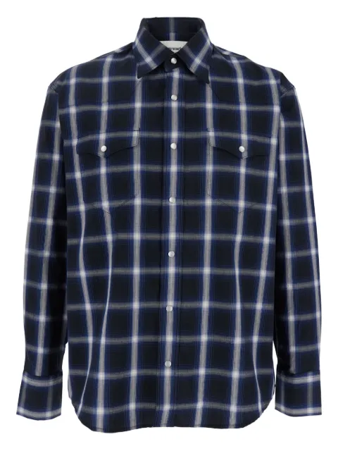 Tony Cohen checked shirt Blue BE12SH15