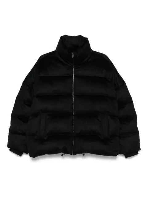Soft Goat high-neck puffer jacket Black 24538