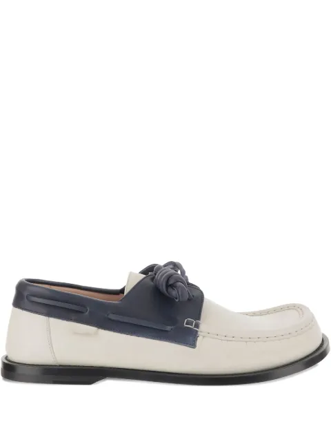 LOEWE two-tone boat shoes White M816S08X01