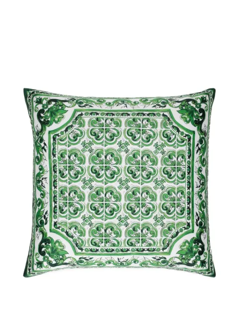 Dolce & Gabbana Mediterraneo-print decorative cushion (45cm x 45cm) Green TCE001TCA99