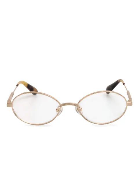 Jacquemus oval-frame glasses Gold JAC114